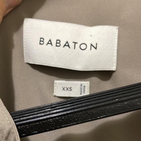 Babaton taupe light duster jacket (sz xxs) - Picture 2 of 8